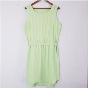 Athleta Astra Wasabi Lime Green Stretch Tank Dress